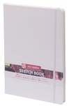 Schetsboek - Tekenboek - Harde kaft - Met Elastiek - Wit - 21x29,7cm - 140gr - 80blz - Talens - 1 stuk