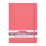 Schetsboek - Tekenboek - Harde kaft - Met Elastiek - Coral Red - 21x29,7cm - 140gr - 80blz - Talens - 1 stuk