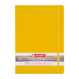 Schetsboek - Tekenboek - Harde kaft - Met Elastiek - Golden Yellow - 21x29,7cm - 140gr - 80blz - Talens - 1 stuk