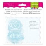 Acrylblok voor clear stamps 120 x 160 mm
