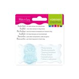Acrylblok voor clear stamps 40 x 90 mm