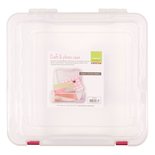 Opbergbox scrapbookpapier - Met deksel - Transparant - 35,6x37,5x8,6cm - Vaessen Creative - 1 stuk