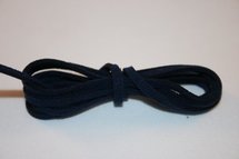 Imitatie suede veter marineblauw 3 mm