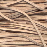 Imitatie suede veter lichtbruin 3 mm