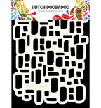 Cirkelsjabloon - Hobbysjabloon - Mask Art Sjabloon - Rocks - 14,8x21cm - A5 - Dutch Doobadoo
