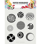 Cirkelsjabloon - Hobbysjabloon - Mask Art Sjabloon - Techno - 15x16cm - Dutch Doobadoo