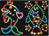 Stippen Tekening Puzzel Mozaiek - Vissen - Educatief - Kinderen - 2 stuks