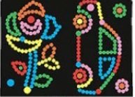 Stippen Tekening Puzzel Mozaiek - Bloem, Auto - Educatief - Kinderen - 2 stuks