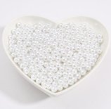 Parels - Zonder gat - Decoratie - Wit - 3mm - 1000 stuks