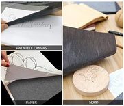 Zwart grafietpapier - Carbonpapier - Overtrek papier zwarte inkt - Doordrukpapier - Overdrachtspapier - Transferpapier - A4 - 21x29,7cm - 5 stuks