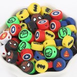 Klei kralen - Polymeer kralen - Superhelden - Spiderman, Captain America, Superman, Batman - 10mm - 50 stuks