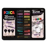 Opberkoffer Posca Markers - Posca koffer - Home Deco - 32x24cm - 20 pennen