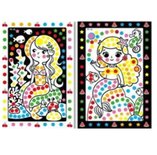 Stippen Tekening Puzzel Mozaiek - Zeemeerminnen - Educatief - Kinderen - 2 stuks