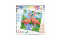 Pixel set flamingo's