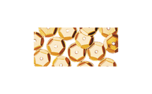 Wasbare pailletten cup vorm geelgoud 6 mm 4000 stuks