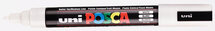 Krijtstift - Chalkmarker - Universele Marker - Uni Posca Marker - 1 wit - PC-5M - 2,5mm - Medium Punt - 1 stuk
