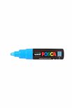 Krijtstift - Chalkmarker - Universele Marker - Uni Posca Marker - lichtblauw - PC-7M - 4,5mm - 5,5mm - Medium Punt - 1 stuk