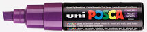 Krijtstift - Chalkmarker - Universele Marker - Uni Posca Marker - Paars - PC-8K - 8mm - Beitelpunt - Large - 1 stuk