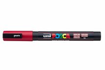 Krijtstift - Chalkmarker - Universele Marker - Uni Posca Marker - 14 donkerrood - PC-3M - 0,9mm - 1,3mm - 1 stuk