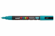 Krijtstift - Chalkmarker - Universele Marker - Uni Posca Marker - 31 smaragd groen - PC-3M - 0,9mm - 1,3mm - 1 stuk