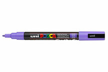 Krijtstift - Chalkmarker - Universele Marker - Uni Posca Marker - Paars - 34 lila - PC-3M - 0,9mm - 1,3mm - 1 stuk