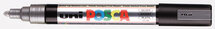Posca Marker - Universele Stift - Zilver - Papier, Karton, Metaal, Hout, Plastic, Keramiek - Lijndikte 2,5mm - Posca - 1 stuk