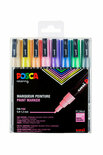 Universele Stift - Fijne Pastelkleuren - Kleuren, Tekenen, Textiel, Papier, Keramiek - 1,5mm - Posca - 8 stuks