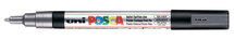 Krijtstift - Chalkmarker - Universele Marker - Uni Posca Marker - 26 zilver - PC-3M - 0,9mm - 1,3mm - 1 stuk