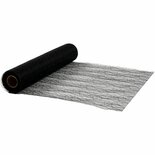 Tafelloper - Lang Tafelkleed - Smal Tafelkleed - Zwarte Tafelloper - Tafeltextiel Zwart - Feestelijk - Luxe Tafeltextiel - Elegante Tafeldecoratie - Happy Moments - 100% Polyester - 30cm x 10 mtr