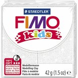 FIMO Kids Boetseerklei Wit Glitter - Hobbyklei - Knutselklei - Glanzende Klei - Staedtler FIMO soft - Zacht en Kneedbaar - 42 gram
