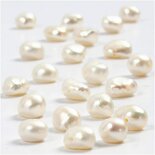 Parels - Zoetwaterparels - Parelmoer Kralen - DIY Sieraden Maken - Kleine Parels - Diameter 4mm - Gatgrootte 1mm - Set van 40 Stuks