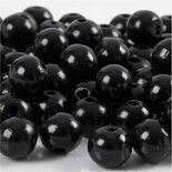 Houten Kralen - Zwarte Kralen - Kralen van Hout - DIY Sieraden Maken - Hobby Kralen - Decoratieve Houten Kralen - Diameter 10mm - Gatgrootte 3mm - 20 Gram