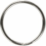 Sleutelringen - Sleutelhanger Ringen - DIY Sleutelhangers Maken - Metaalkleurig - Dia: 25 mm - 8 stuks