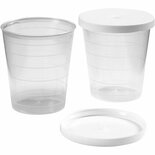 Bekertjes Met Deksel - Afsluitbare Opbergpotjes 30ml - Herbruikbare Bekertjes - Kleine Potjes Met Deksel - Mini Opbergpotjes - Afsluitbare Bekertjes - Opbergpotjes Voor Vloeistoffen - Bewaarpotjes