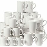 Porseleinen Mokken Set van 48 Stuks - Witte Mokken om te Decoreren met Glas- en Porseleinstiften of Verf