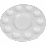 Palet - Wit Rond Verfmengpalet - 17cm - 10 Stuks