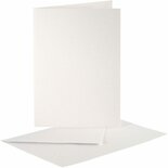 Kaarten & enveloppen set - Luxe Parelmoer Kaartenset - DIY Wenskaarten & Uitnodigingen - A6 Formaat - Dubbelzijdige Kaarten (230g) & Enveloppen (120g) - 10 Sets