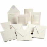 Passepartout Kaarten - DIY Kaarten - Knutsel Kaarten - Zelf Maak Kaarten - Creatieve Passepartout Set - 50 Stuks