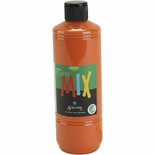 Plakaatverf - Schjerning Verf - Waterbasis Verf - Milieuvriendelijk - Oranje Verf - Hoge Dekking - Sneldrogende Verf - Geschikt Voor Papier en Hout - 500ml