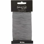 Reflecterend draad, grijs, B: 0,8-1 mm, 100 m/ 1 doos