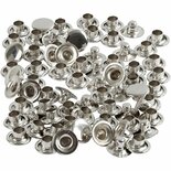 Rivets, zilver, d 7 mm, 50 stuk