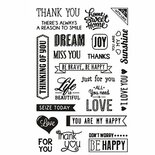 Silicone Stempels Engelse Teksten - Transparante Stempelset Voor Scrapbooking & Kaarten Maken - DIY Stempels Voor Stempelblokken - Hobby & Knutselmateriaal - 11x15,5 cm - 1 Vel