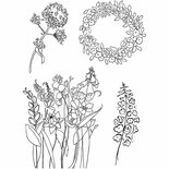 Silicone Stempels Lente - Clear Stamps - Scrapbooking Stempels - DIY Stempelset - Hobby Stempels - Kaarten Maken Stempels - Transparante Stempelset - 11x15,5 cm - 1 Vel