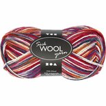 Sokkengaren Paars Wit - Wollen Garen Harmonie - Paars Sokkengaren - Handwerk Sokkengaren - Breigaren 200 m - 50g