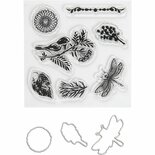 Stempels en snijmallen, dieren en groen, afm 2,5-6 cm, 1 doos