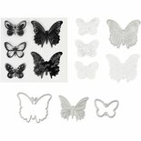 Stempels - Embossing Stempels - Snijmallen - Vlinder Stempels - DIY Stempels - Creatieve Stempels - Hobby Snijmallen - 3,5-5,5 cm - 1 Doos
