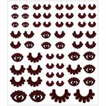Stickers Ogen - Zelfklevende Ogen Stickers - Creatieve Plakstickers Voor Knutselen & DIY Projecten - Feestelijke Decoratie - 15x16,5 cm