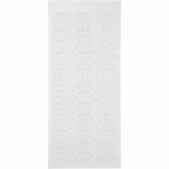 Stickers Wit - Student's Cap Stickers - Zelfklevende Stickervellen Voor Diploma & Afstuderen - DIY Decoratie Voor Scrapbooking & Feesten - 10x23 cm