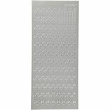 Stickers Zilver - Kruis Stickers - Religieuze Zelfklevende Stickervellen - DIY Kaarten Maken & Scrapbooking Decoratie - 10x23 cm