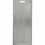 Stickers Zilver - Randen Stickervel - DIY Plakstickers Voor Kaarten Maken & Scrapbooking - Feestelijke Versiering - 10x23 cm